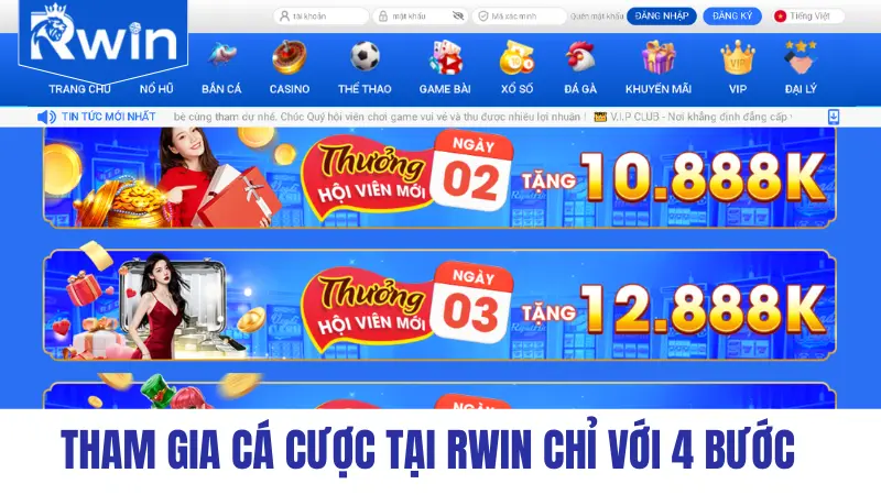 Tham gia cá cược tại BL555 chỉ với 4 bước