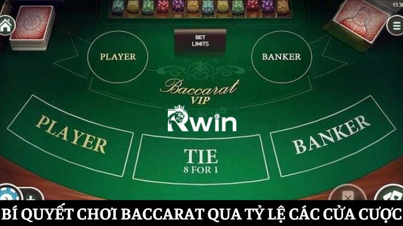 Bí quyết chơi Baccarat qua tỷ lệ các cửa cược